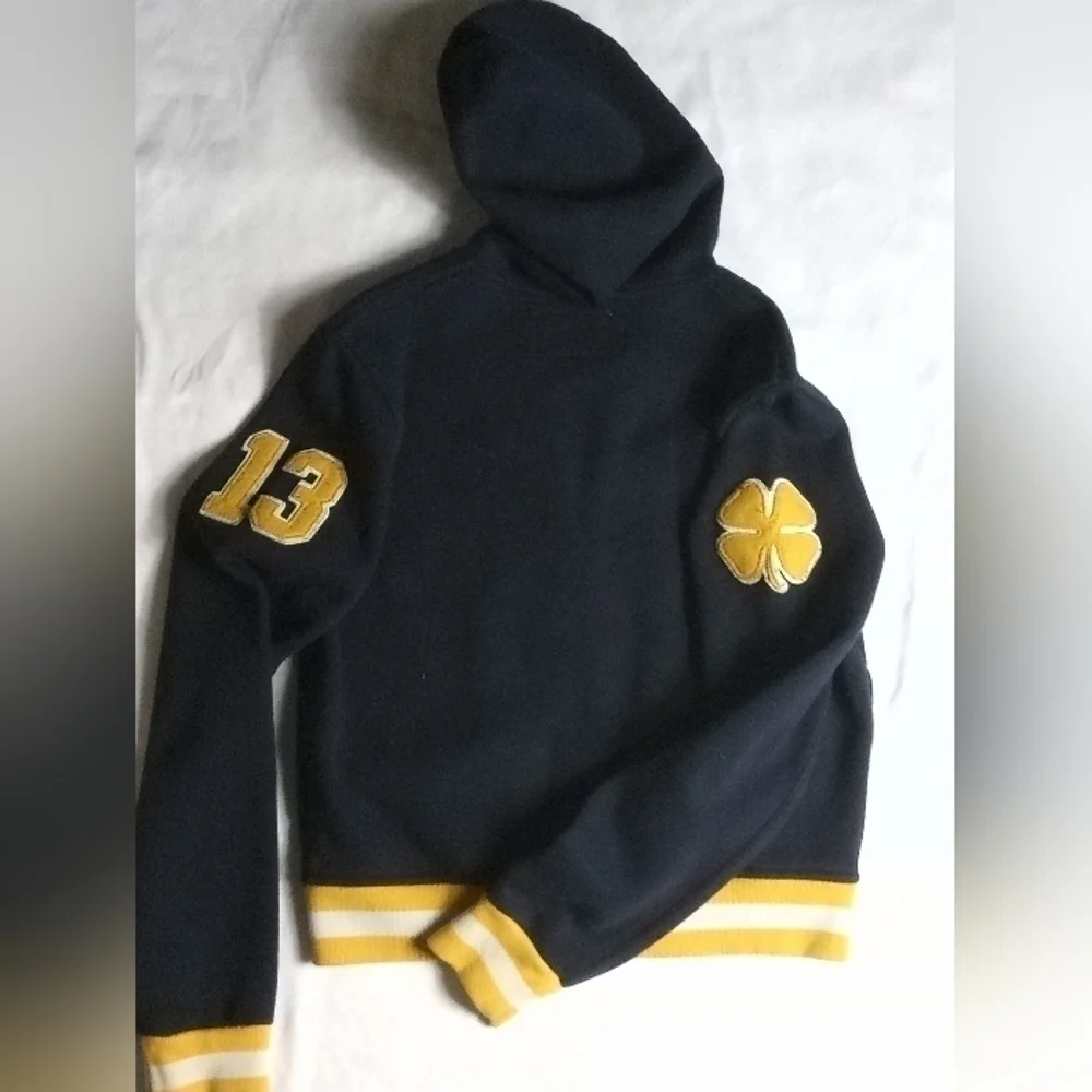 Vintage Y2K Lucky Brand Baseball Bomber Hoodie Jacket Women's Medium 💥 - Picture 3 of 4